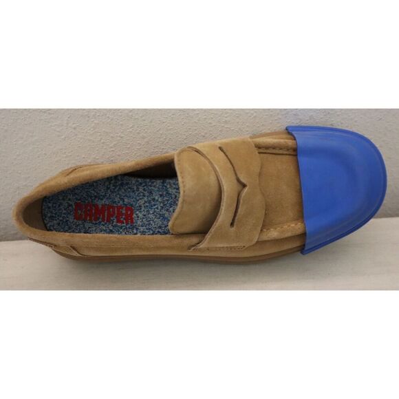 Camper K201633 Men's Sz 39 US 6.5 Brown Nubuck Junction Moccasin Loafers - Picture 9 of 15